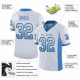 Custom White Powder Blue-Black Mesh Drift Fashion Football Jersey