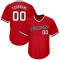 Custom Red White-Black Authentic Throwback Rib-Knit Baseball Jersey Shirt