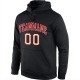 Custom Stitched Black Red-Cream Sports Pullover Sweatshirt Hoodie