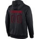 Custom Stitched Black Black-Red Sports Pullover Sweatshirt Hoodie