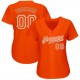 Custom Orange Orange-Gray Authentic Baseball Jersey