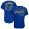 Custom Royal Royal-Gold Authentic Baseball Jersey