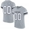 Custom Silver White-Black Mesh Authentic Football Jersey