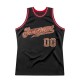 Custom Black Camo-Red Authentic Throwback Basketball Jersey