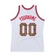 Custom White Camo-Red Authentic Throwback Basketball Jersey