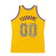 Custom Gold Camo-Purple Authentic Throwback Basketball Jersey