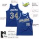 Custom Royal Camo-Light Blue Authentic Throwback Basketball Jersey