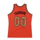 Custom Orange Camo-Old Gold Authentic Throwback Basketball Jersey