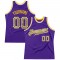 Custom Purple Camo-Gold Authentic Throwback Basketball Jersey