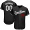 Custom Black White-Red Authentic Baseball Jersey