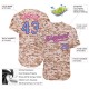 Custom Camo Powder Blue-Pink Authentic Baseball Jersey