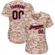 Custom Camo Navy-Old Gold Authentic Baseball Jersey