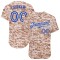 Custom Camo Royal-White Authentic Baseball Jersey