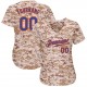 Custom Camo Royal-Orange Authentic Baseball Jersey