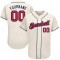 Custom Cream Red-Navy Authentic Baseball Jersey