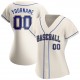 Custom Cream Royal-Gold Authentic Baseball Jersey