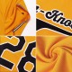 Custom Gold Purple-White Authentic Baseball Jersey