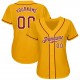 Custom Gold Crimson-White Authentic Baseball Jersey