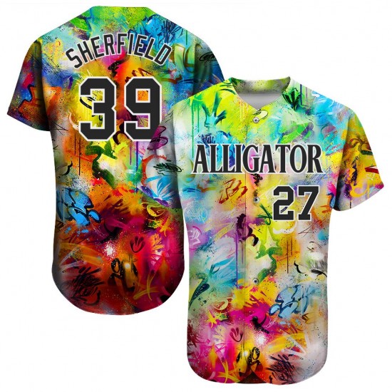 Custom Scratch Graffiti Pattern-Black White Authentic Baseball Jersey