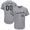 Custom Gray Black-White Baseball Jersey