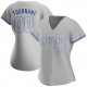 Custom Gray Gray Royal Authentic Baseball Jersey