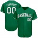 Custom Kelly Green White-Gray Authentic St. Patrick's Day Baseball Jersey