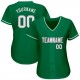 Custom Kelly Green White-Gray Authentic St. Patrick's Day Baseball Jersey