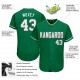 Custom Kelly Green White-Gray Authentic St. Patrick's Day Baseball Jersey