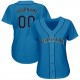 Custom Light Blue Navy-Aqua Baseball Jersey