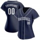 Custom Navy White Authentic Baseball Jersey