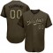 Custom Olive Camo-Black Authentic Salute To Service Baseball Jersey