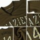 Custom Olive Camo-Black Authentic Salute To Service Baseball Jersey