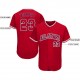 Custom Red Navy-Gray Baseball Jersey