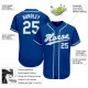 Custom Royal White-Light Blue Authentic Baseball Jersey