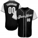 Custom Black White-Gray Authentic Baseball Jersey