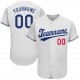 Custom White Royal-Red Authentic Baseball Jersey