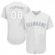 Custom White Gray Baseball Jersey