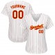 Custom White Red Strip Red-Gold Authentic Baseball Jersey