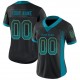 Custom Black Teal-Old Gold Mesh Drift Fashion Football Jersey