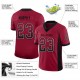 Custom Cardinal Black-White Mesh Drift Fashion Football Jersey