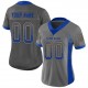 Custom Gray Royal-Gold Mesh Drift Fashion Football Jersey