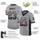 Custom Light Gray Black-Cardinal Mesh Drift Fashion Football Jersey