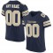 Custom Navy Vegas Gold-White Mesh Authentic Football Jersey