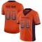 Custom Orange Navy-White Mesh Drift Fashion Football Jersey