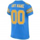 Custom Powder Blue Gold-White Mesh Authentic Football Jersey