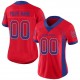 Custom Red Royal-White Mesh Drift Fashion Football Jersey