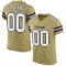 Custom Vegas Gold White-Black Mesh Authentic Football Jersey