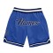 Custom Blue Navy-White Authentic Throwback Basketball Shorts