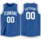 Custom Blue White Round Neck Basketball Jersey