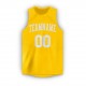 Custom Gold White Round Neck Basketball Jersey